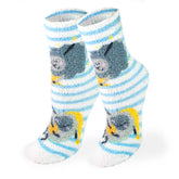 Sleeping Sheep Fuzzy Print Sock